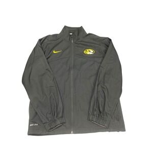 Mizzou Tigers Dri Fit Nike Jacket Mens M Black Full Zip NCAA Missouri Pullover